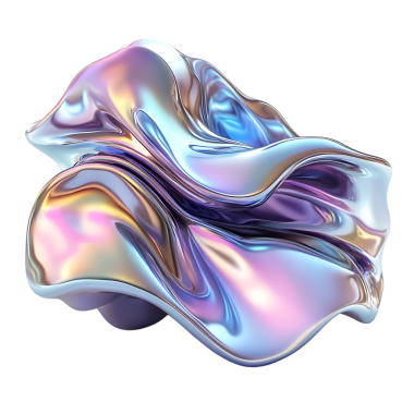 3D soyut yanardöner sıvı metal girdap