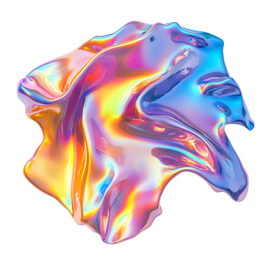 3D soyut yanardöner sıvı metal girdap