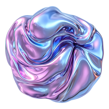 Soyut Parlak Sıvı Metal Biçimi - 3B Render