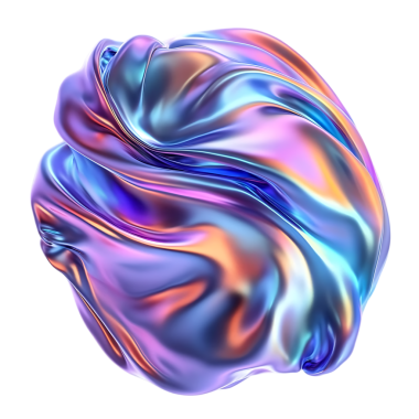 Soyut 3d Iridescent Sıvı Metal Akış Biçimi