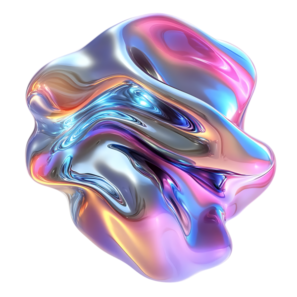 Soyut Iridescent Sıvı Biçimi Çok Renkli Parlak Sıvı Tasarımı