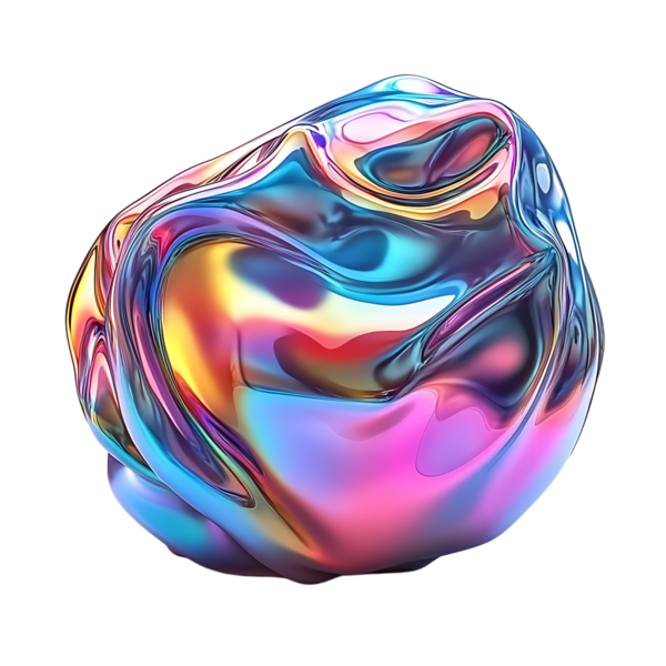 Soyut Iridescent Sıvı Biçimi Çok Renkli Parlak Sıvı Tasarımı