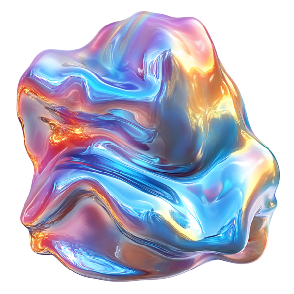 3d Soyut Sıvı Sıvı Şekil Girdap Işığı