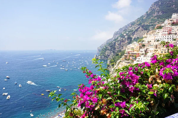 Hermosa Vista Del Océano Desde Costa Amalfi — Foto de Stock