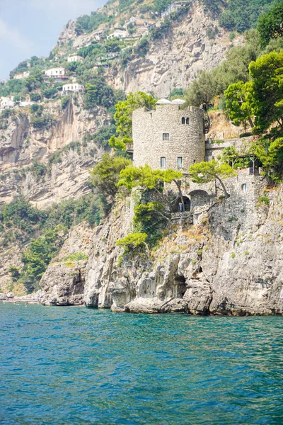 Όμορφη Θέα Του Ωκεανού Από Την Ακτή Amalfi — Φωτογραφία Αρχείου