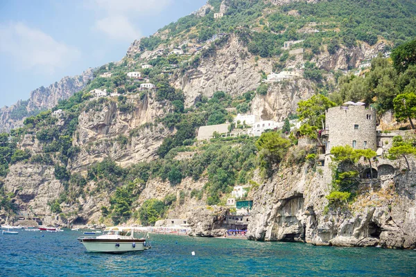 Piękny Widok Ocean Wybrzeża Amalfi — Zdjęcie stockowe