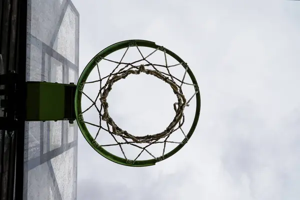 Inferior View Basketball Goal — Stock Photo, Image