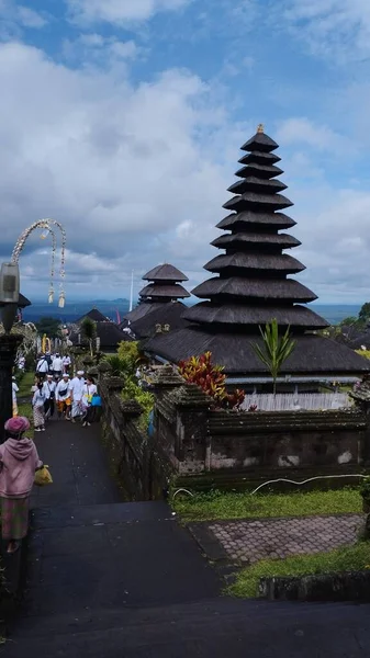 Острів Балі Квітня 2023 Року Гарне Мирне Місце Молитви — стокове фото