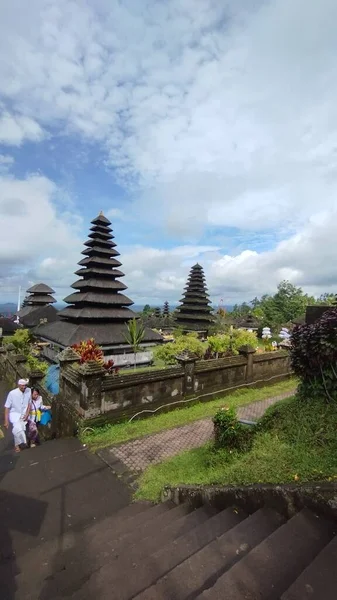 Острів Балі Чудовий Вид Храм Святого Озера Вранці — стокове фото
