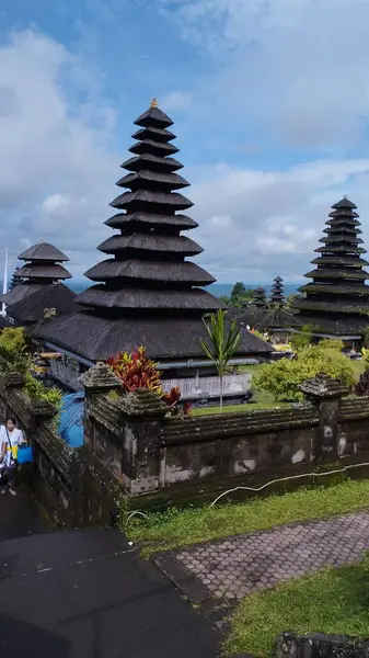 Острів Балі Чудовий Вид Храм Святого Озера Вранці — стокове фото