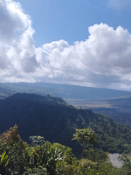 Isola Bali Maggio 2023 Paesaggio Della Montagna Con Cielo Blu — Foto Stock