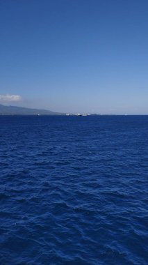 Bali Endonezya: deniz kıyısının güzel manzarası