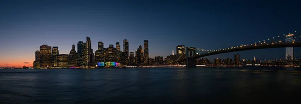 Manhattan Blue Hour New York - Stock-foto