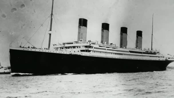 Belfast Lipiec 2016 Dokumentalny Obraz Titanica Titanic Belfast Atrakcja Turystyczna — Wideo stockowe