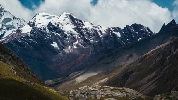 Fotografia Aérea Dos Lagos Cebollapampa Parque Nacional Huascaran Vale Região — Vídeo de Stock