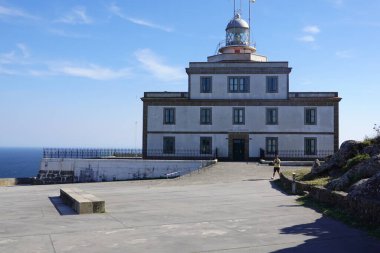 Cape finisterre, dünyanın sonundaki finisterre deniz feneri, Santiago 'ya giden hacılar.