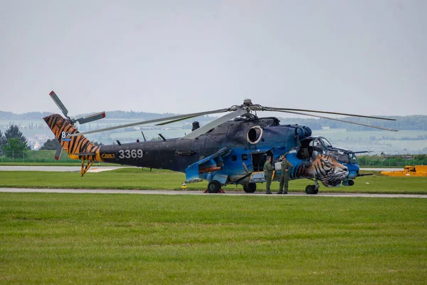 Вертолет Хинд Каславская Авиавыставка 2023 — стоковое фото