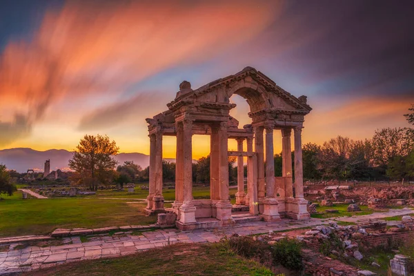 Templet Afrodite Unesco Världsarv Arkeologiska Turistmål Urla Izmir Provinsen — Stockfoto