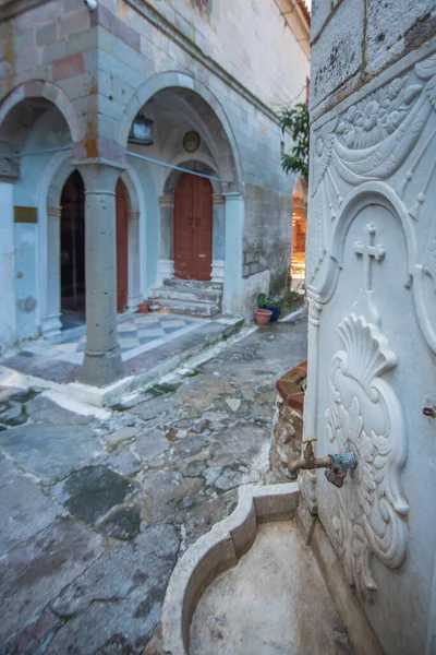 Różne Widoki Ulic Petra Miasta Wyspy Lesbos — Zdjęcie stockowe