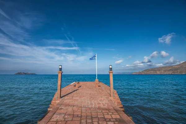 Várias Vistas Das Ruas Cidade Petra Ilha Lesbos — Fotografia de Stock