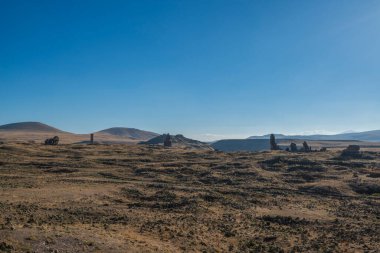 Fotoğraflar Ermenistan sınırındaki Kars ilindeki Ani harabelerinin çeşitli açılarından çekildi..