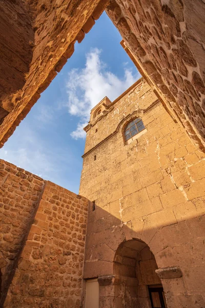 stock image Deyrulzafaran monastery of Mardin province with its photographs taken from various angles.