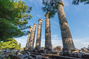 Aydın 'ın Soke ilçesindeki Priene antik kentinden çeşitli manzaralar
