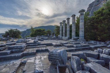 Aydın 'ın Soke ilçesindeki Priene antik kentinden çeşitli manzaralar