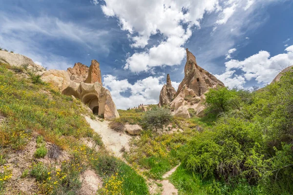 Különböző Képek Tündér Kémények Cappadocia — Stock Fotó
