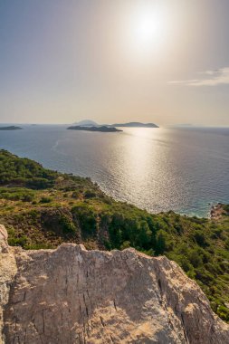 Greece Rhodes Adası, eski kasaba ve çeşitli fotoğraflar.
