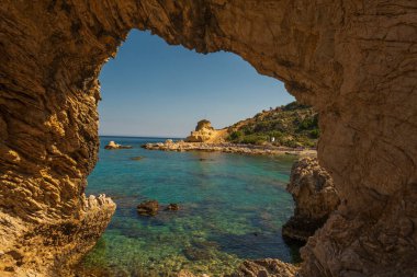 Greece Rhodes Adası, eski kasaba ve çeşitli fotoğraflar.