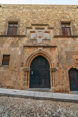 Greece Rhodes Adası, eski kasaba ve çeşitli fotoğraflar.