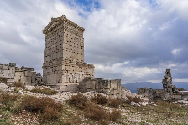 Sagalassos Ville Antique Dans Province Burdur Automne Nuages Dans Ciel — Photo