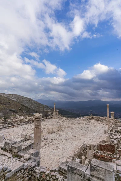 Sagalassos Antike Stadt Der Provinz Burdur Herbst Und Wolken Blauen — Stockfoto