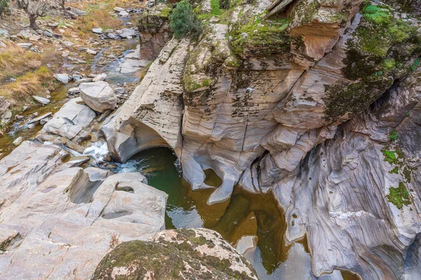 Valle Del Tasyaran Formazioni Rocciose Uniche Formate Dall Acqua Entro — Foto Stock