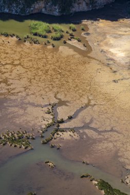 Iztuzu plajı ve Dalyan 'ın hava rengi görüntüleri