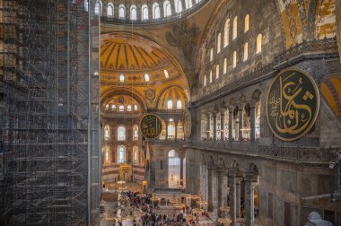 İstanbul Ayasofya Müzesi tavan ve duvar ayrıntıları