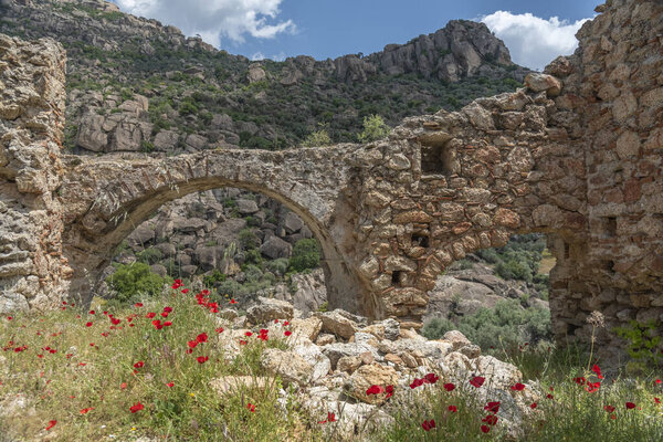 Ancient settlements and places of worship around Lake Bafa with different rock forms and religious drawings