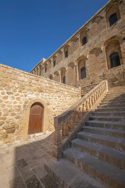 stock image Mardin Deyrulzafaran Monastery stone building photographs taken from various angles