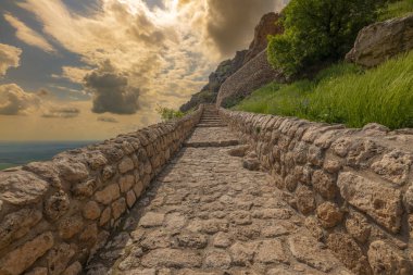 Mardin Mor Evgin Manastırı dağın tepesine inşa edilmiş ve inzivaya çekilmiş taş sanatında ruhban sınıfına hizmet vermektedir.