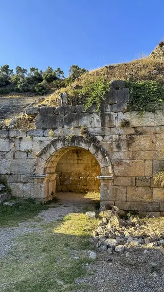 stock image Various photos of the ancient city of Nysa located within the borders of Aydin province