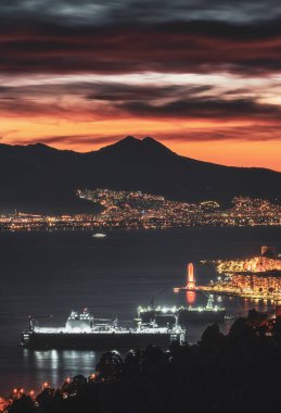 İzmir 'de gün batımı ve gece fotoğrafları