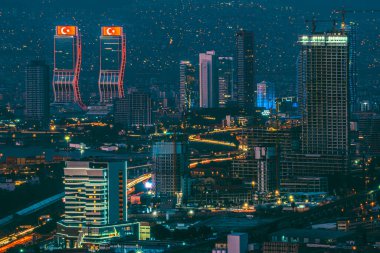 İzmir 'de gün batımı ve gece fotoğrafları