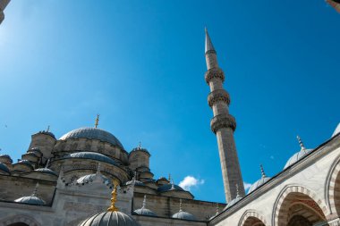 İstanbul Avrupa Yakası Eminonu Yeni Cami Spice Bazaar Şehir Turizm Tarihi Yarımadasının Kalbi Eski Eşsiz Binalar