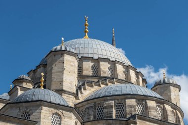 İstanbul Avrupa Yakası Eminonu Yeni Cami Spice Bazaar Şehir Turizm Tarihi Yarımadasının Kalbi Eski Eşsiz Binalar