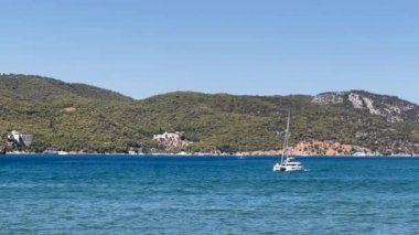 Yunanistan Mora Yarımadası Adadaki Eski Başkent Nafplion Şatosu Görünümü