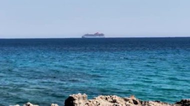 Yunanistan Mora Yarımadası Mavi Deniz Gemileri Adaları Ulaşım Gökyüzü