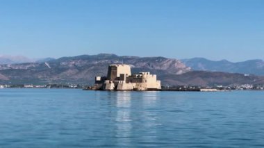 Yunanistan Mora Yarımadası Adadaki Eski Başkent Nafplion Şatosu Görünümü