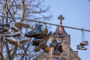 Almanya 'nın başkenti Berlin şehir merkezi binaları mimari ve görülmesi gereken turistik yerler fotoğrafları