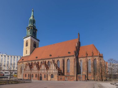 Almanya 'nın başkenti Berlin şehir merkezi binaları mimari ve görülmesi gereken turistik yerler fotoğrafları